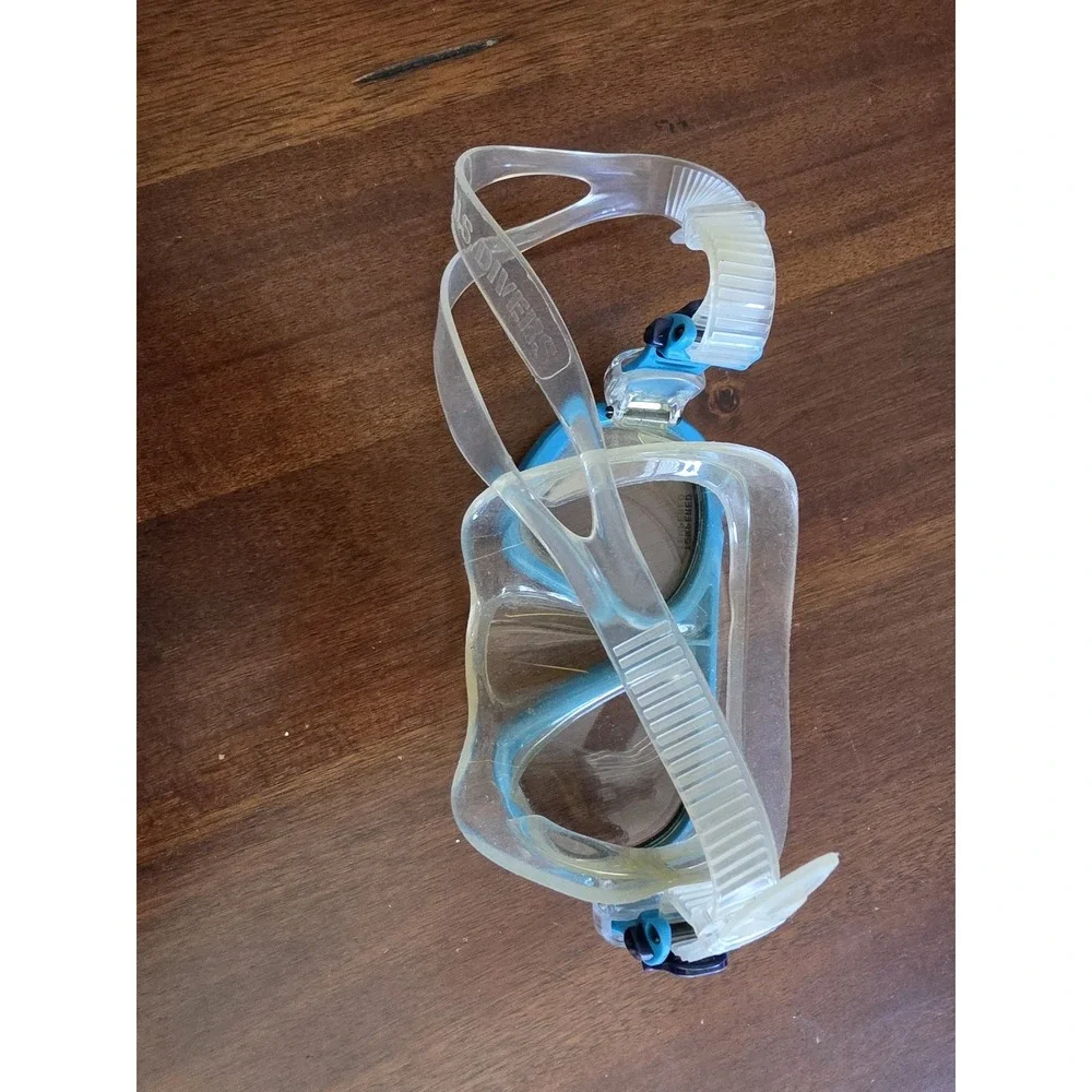 U.S. Divers Snorkeling Set LG Blue Unisex Snorkel Mask Fins Gear Kit